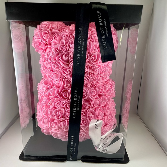 Dose of Roses Pink Handmade Teddy Bear - Picture 3 of 4